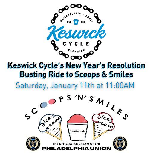 Keswick Cycle's New Year's Resolution Busting Ride to Scoops & Smiles | Keswick Cycle Paoli