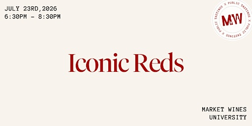 Iconic Reds | Market Wines- University District