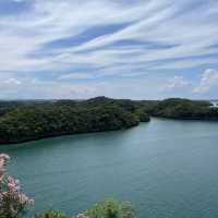 Boat trip to hundred islands national park.