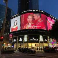 Night view building and street at Macao