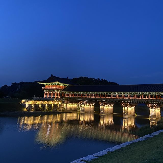 노을맛집 경주 월정교