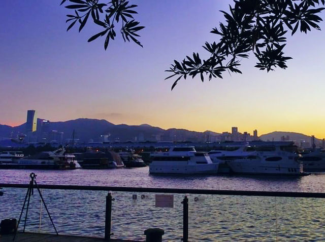 觀塘海濱睇日落