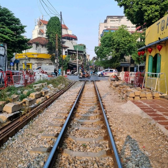 Iconic Hanoi train street