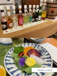 【群馬 水上温泉】お酒・ソフトドリンク飲み放題の夜ご飯🍱