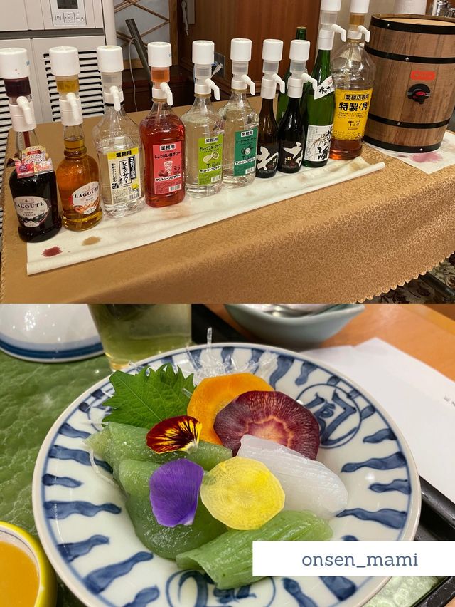【群馬 水上温泉】お酒・ソフトドリンク飲み放題の夜ご飯🍱
