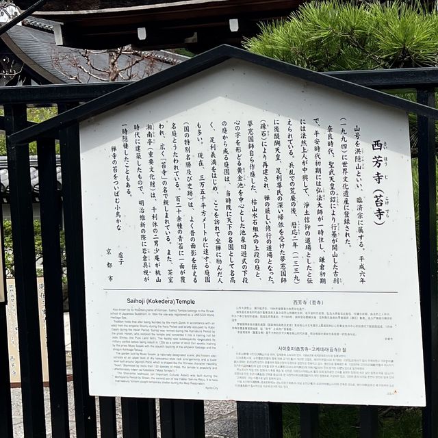 【京都】苔が美しい完全予約制のお寺