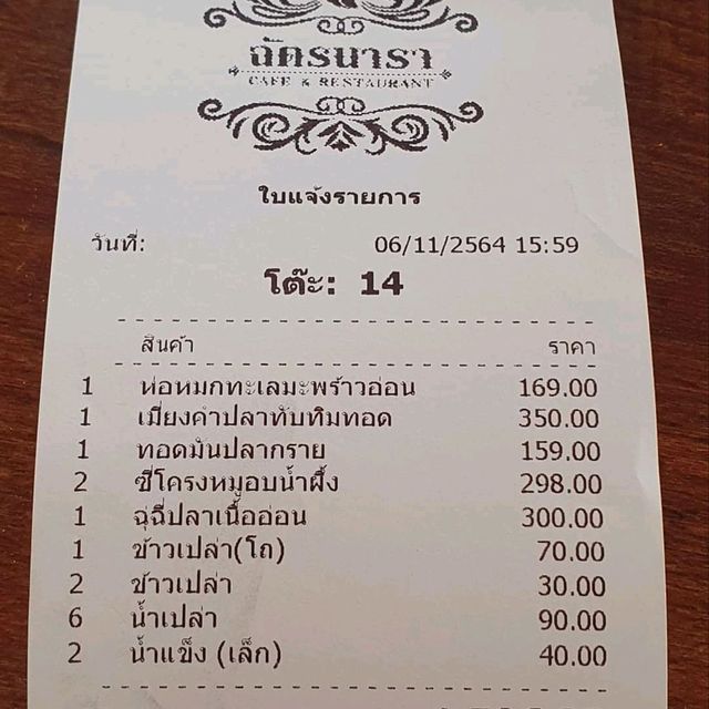 ร้านอาหาร ฉัตรนารา