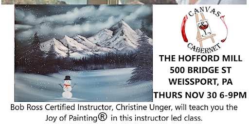 Paint like Bob Ross at The Hofford Mill | The Hofford Mill, Bridge Street, Weissport, PA, USA