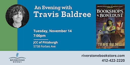 An Evening with NYT Bestselling Travis Baldree, author of LEGENDS & LATTES | Jewish Community Center of Greater Pittsburgh