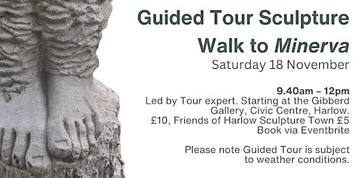 Tour Guided Walk to unveiling of 'Minerva' Sculpture in Harlow Town Park | Harlow Sculpture Town-Multiple Locations