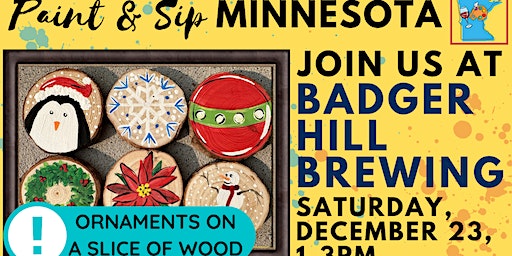 December 23 Paint & Sip at Badger Hill Brewing | Badger Hill Brewing