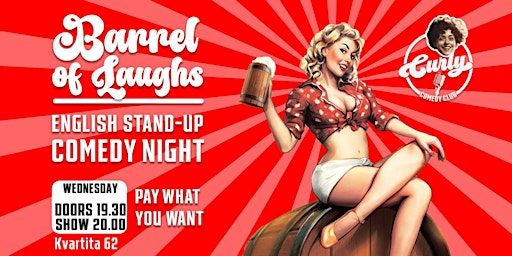 English stand-up: Barrel of laughs! 29.05.24 | Kvartira 62