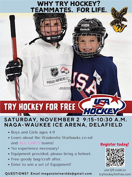 Try Hockey for Free | Naga-Waukee Ice Arena
