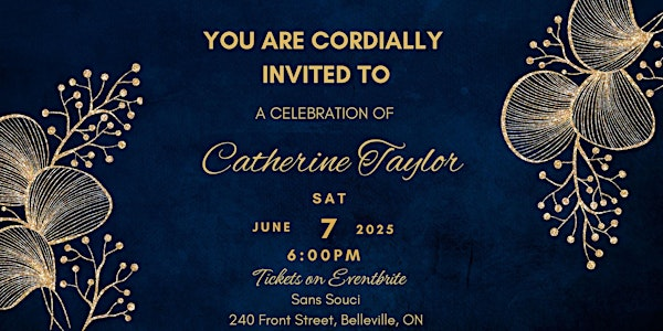 A celebration of Catherine Taylor | SANS-SOUCI