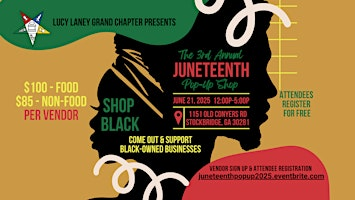 3rd Annual Juneteenth Pop-Up Shop | 1151 Old Conyers Rd