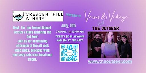 Cresent Hill winery Presents Versus and Vintage: With the Out seer | Crescent Hill Winery