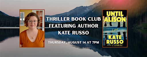 Thriller Book Club - Until Alison - Featuring Author Kate Russo | The Purple Couch Bookshop
