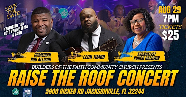 RAISE THE ROOF CONCERT | 5900 Ricker Rd