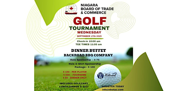 Niagara Board of Trade & Commerce Annual Golf Tournament | The Links of Niagara at Willodell