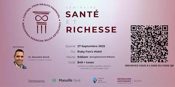 Santé et Richesse : Maîtriser l'argent et le bien-être | Ruby Foo's hotel