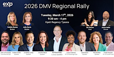 eXp DMV Regional Rally 2026 | Hyatt Regency Tysons Corner Center