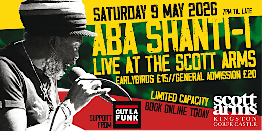 Aba Shanti-I @ The Scott Arms, Kingston | The Scott Arms