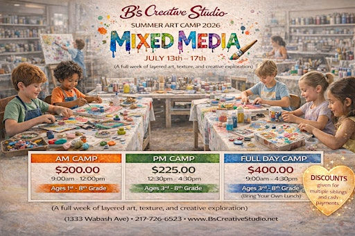 SUMMER CAMP Mixed Media | B’s Creative Studio