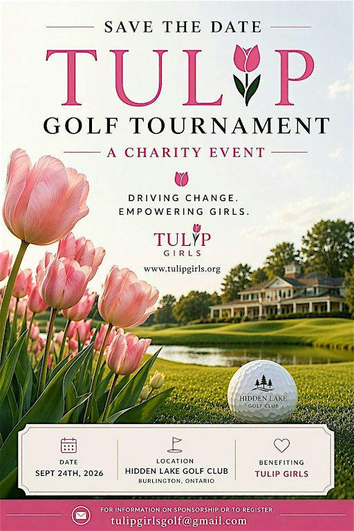 Golf Tournament for Charity - TULIP Girls: Period Dignity Globally | Hidden Lake Golf Club