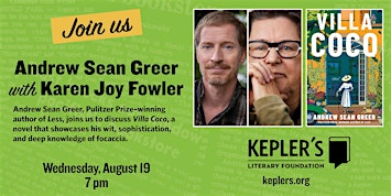 Andrew Sean Greer with Karen Joy Fowler | Kepler's Books