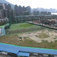 航拍船灣淡水湖