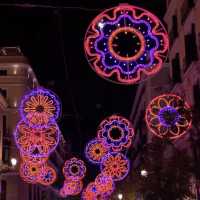 Beautiful Christmas lights in Madrid