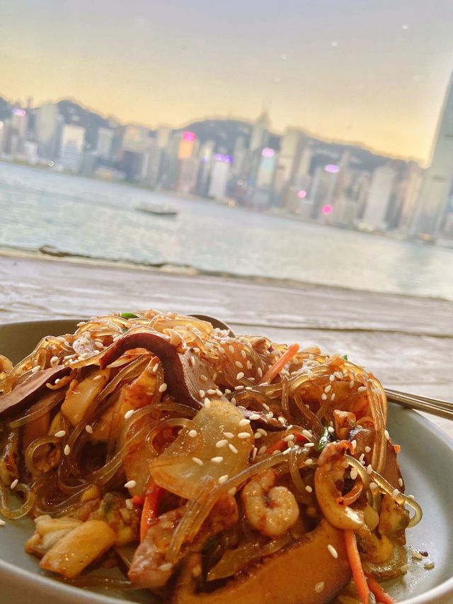 可以睇到維港海景嘅韓國菜