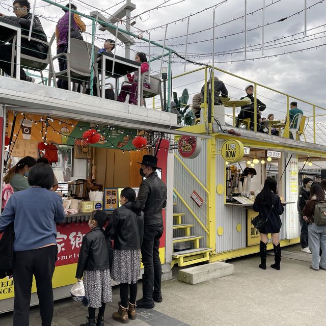 【台北 大稻埕碼頭】欣賞河岸日落 | 貨櫃市集美食
