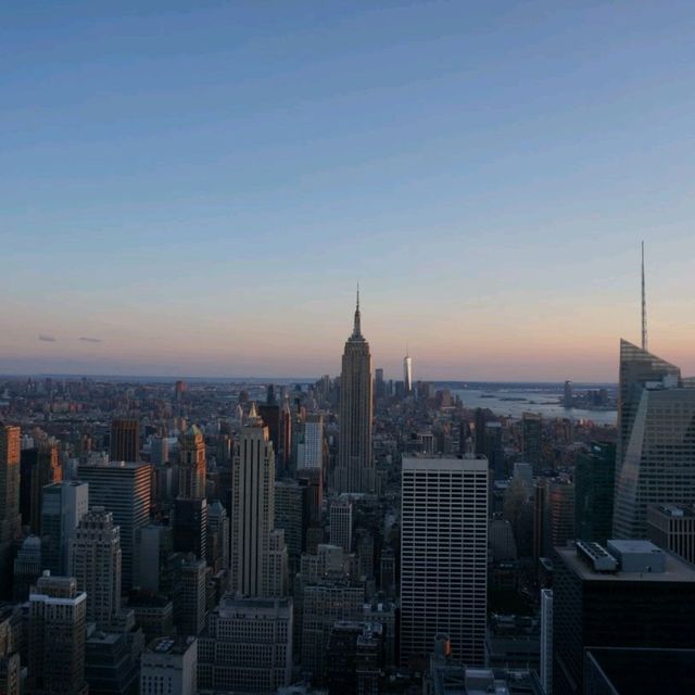 🇺🇸뉴욕 멤파이어스테이트 빌딩을 제대로 볼 수 있는 곳 록펠러 센터(rockefeller center)전