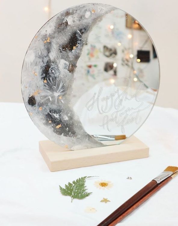 HeyJune Studio - 金箔油畫月亮鏡工作坊 | 香港