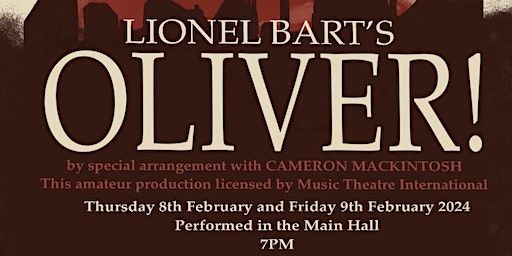 Oliver! | Simon Langton Grammar School for Boys