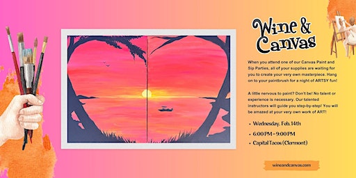 Clermont Paint and Sip Date Night – Love Lake | Capital Tacos