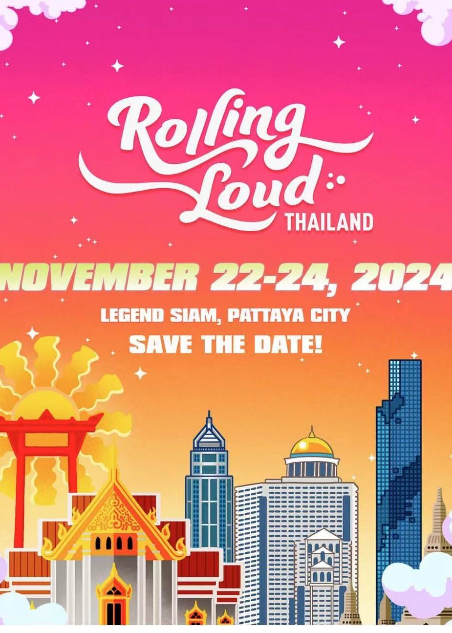 芭堤雅 | 泰國 Rolling Loud Thailand 2024音樂節 | 芭堤雅Legend Siam傳奇暹羅