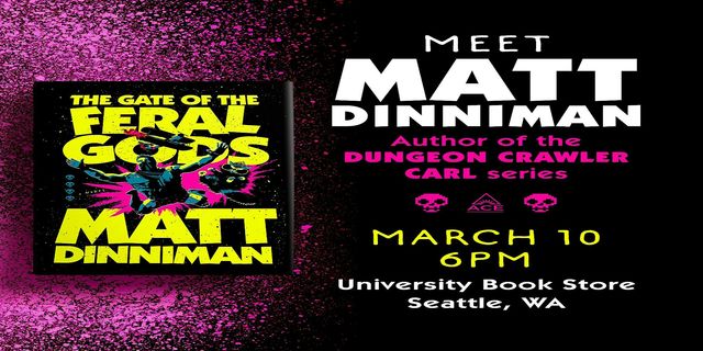 Pre-release Event for The Gate of the Feral Gods (Dungeon Crawler Carl) | University Book Store