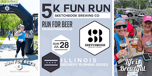 5k Beer Run x Sketchbook Brewing Co.| 2024 Illinois Brewery Running Series | Sketchbook Brewing Co.