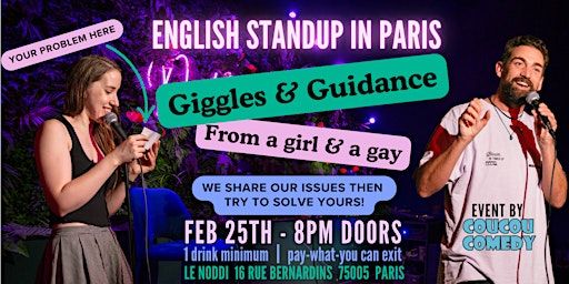 English Standup in Paris: Giggles & Guidance | Le Noddi
