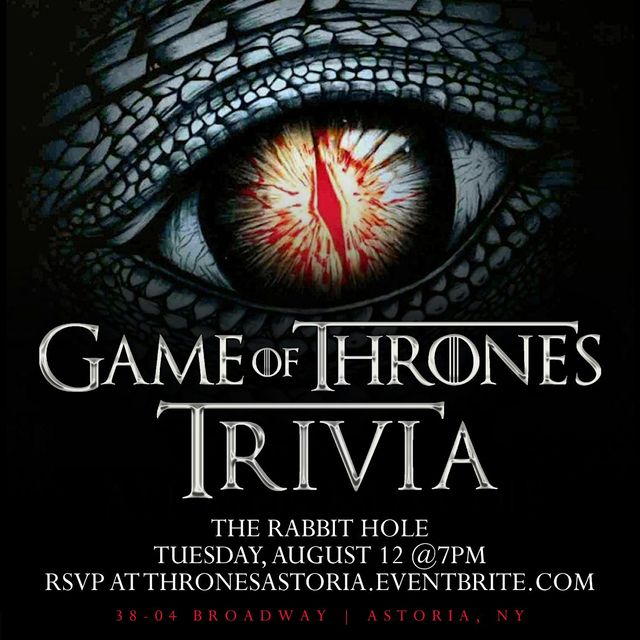 Game of Thrones Trivia | The Rabbit Hole Astoria