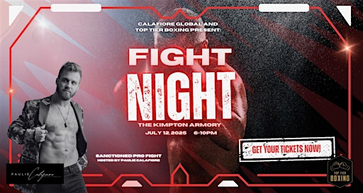Calafiore Global and Top Tier Boxing's Pro Sanctioned FIGHT NIGHT!! | Kimpton Armory Hotel Bozeman