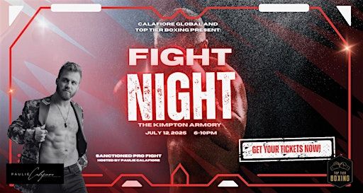 Calafiore Global and Top Tier Boxing's Pro Sanctioned FIGHT NIGHT!! | Kimpton Armory Hotel Bozeman