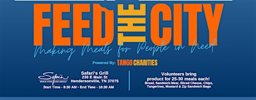 Feed The City Hendersonville: Making Meals for People In Need | Safari's Brick Oven & Grille