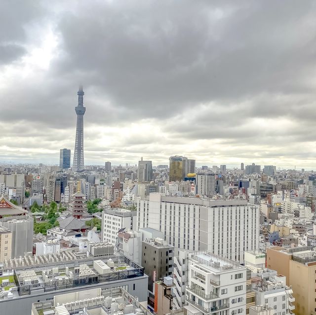 浅草ビューホテル・お部屋からの朝の眺め