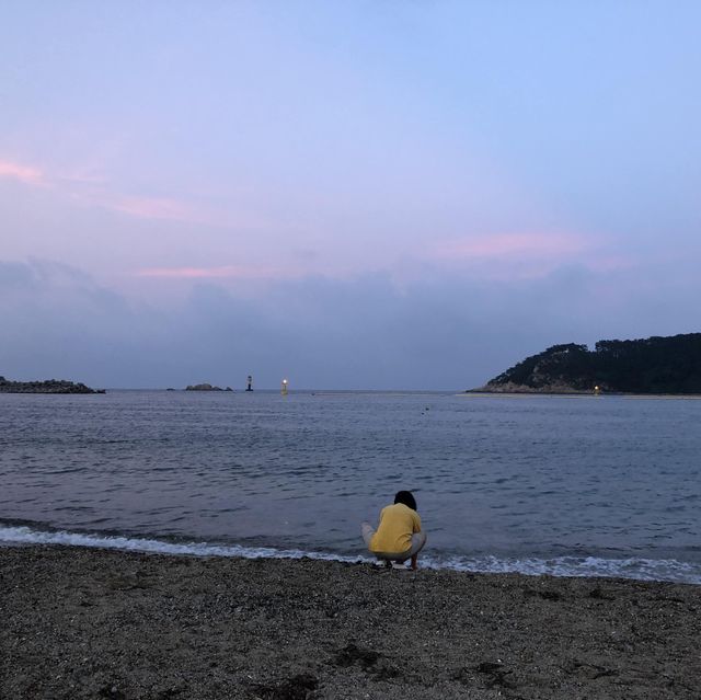 울산 일산해수욕장 💜아늑하고 조용한 예쁜 해변