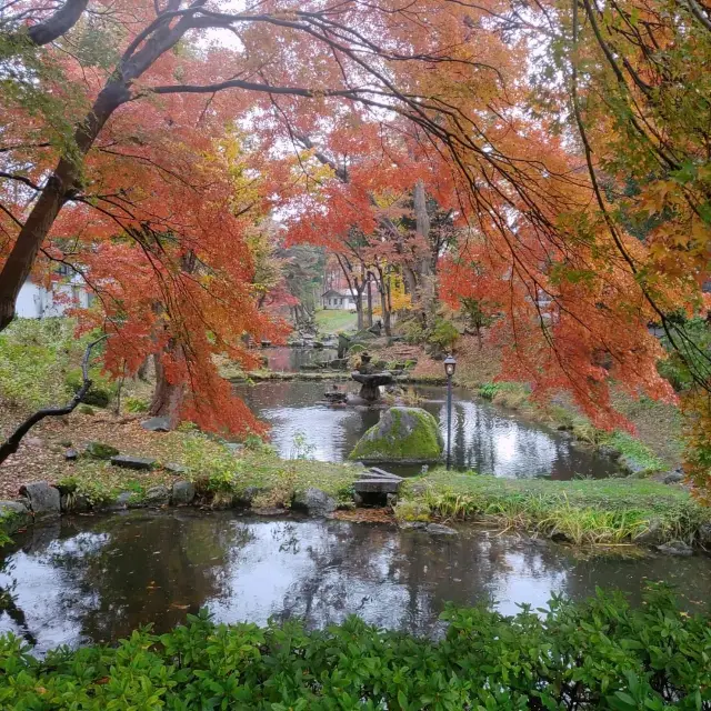 岩手県！盛岡城跡公園の紅葉