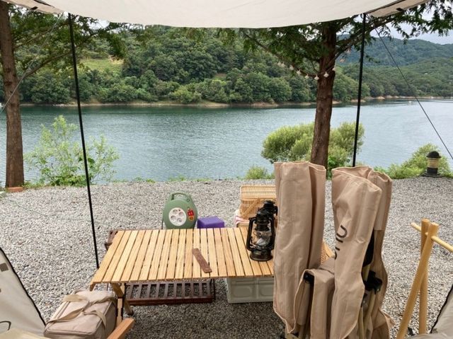 충주호 뷰맛집 '카누 캠핑장'
