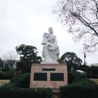 Hoping for peace at Nagasaki Peace Park